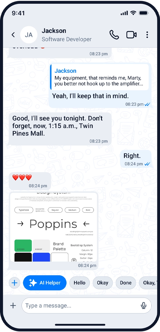 chat screen